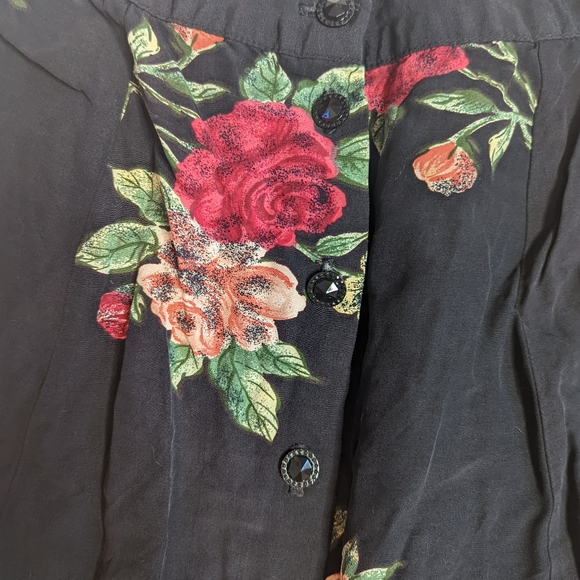 Vintage rose midi skirt - Picture 2 of 3